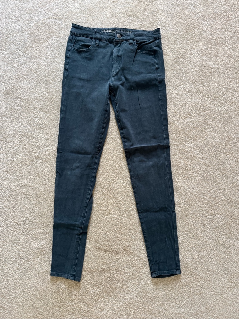 American Eagle Outfitters Women's Dark Black Skinny Jeans